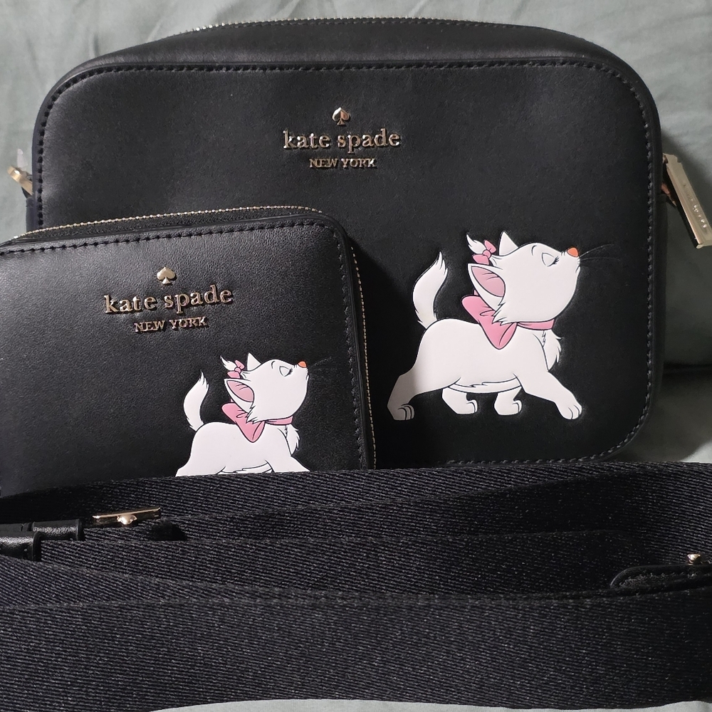 **Wallet Only, On Hold** Kate Spade X Disney Aristocats Camera Bag and Wallet - Picture 3 of 5